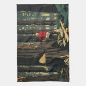  bedrijf, houtindustrie Redwood Forest Theedoek (Verticaal)