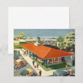  bedrijf, jaren 50 Familie Restaurant Diner (Voorkant / Achterkant)