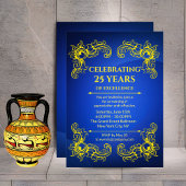 Bedrijf Jubileum Elegant Business Navy Kaart