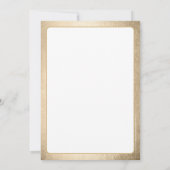 BEDRIJF JUBILEUM modern zakelijk gouden goud Kaart (Achterkant)