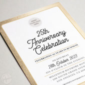 BEDRIJF JUBILEUM modern zakelijk gouden goud Kaart