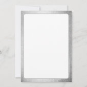 BEDRIJF JUBILEUM modern zakelijk zilvergrijs Kaart (Achterkant)