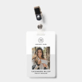 Bedrijf Kantoor Custom Employee Badge (Voorkant met clip)