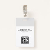 Bedrijf Kantoor Custom Employee Badge (Achterkant met clip)