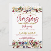 Bedrijf Kantoor Kerstfeest Kaart (Voorkant)