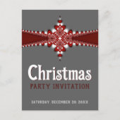 Bedrijf Kantoor Stijlvolle kerstfeest Uitnodigen Briefkaart (Voorkant)