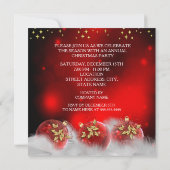 Bedrijf Kerst Diner Party Kaart (Achterkant)