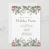 Bedrijf Kerstfeest  groen Kaart (Voorkant)