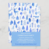 Bedrijf Kerstfeest Mooie Waterverf Kaart (Voorkant / Achterkant)