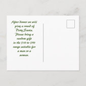 Bedrijf Kerstfeest Save the Date Artistic Briefkaart (Achterkant)