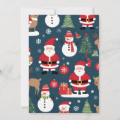 Bedrijf Kerstfeest Uitnodiging hert santa (Achterkant)