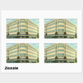 bedrijf, Knapp-winkel Rechthoekige Sticker (Vel)