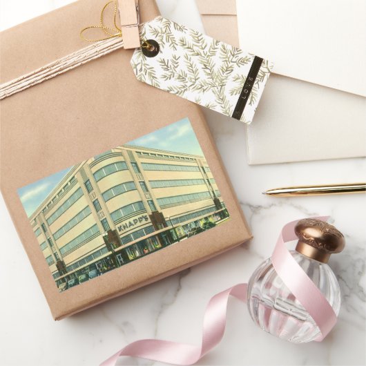 bedrijf, Knapp-winkel Rechthoekige Sticker (Geschenken)