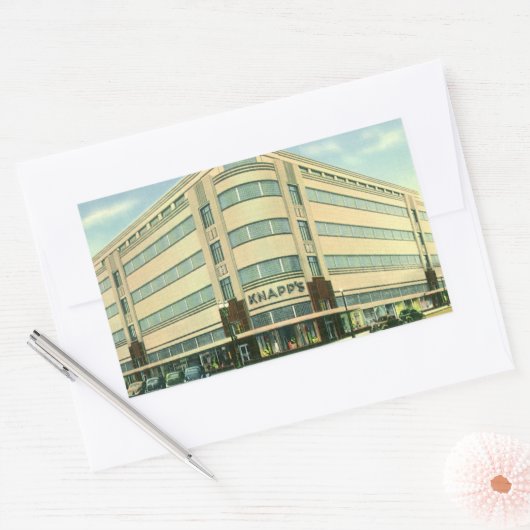  bedrijf, Knapp-winkel Rechthoekige Sticker (Envelop)