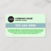 (Bedrijf Landscaping Logo) Grass & Lawn Care Visitekaartje (Achterkant)