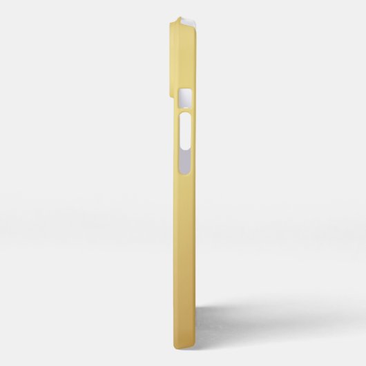 Bedrijf Lang Dun Custom Logo Text Gold iPhone Hoesje (Linkerkant)