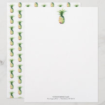 Bedrijf Letterhead Design Ananas