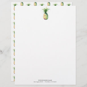 Bedrijf Letterhead Design Ananas Briefhoofd