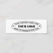 Bedrijf Logo aangepaste tekst visitekaartje templa (Voorkant)