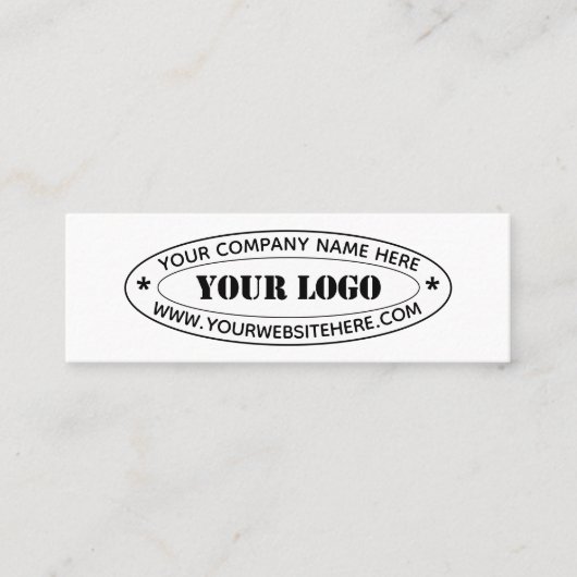 Bedrijf Logo aangepaste tekst visitekaartje templa (Voorkant)