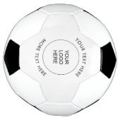 Bedrijf Logo Afbeelding Tekst Sjabloon Aangepast Voetbal (Gedraaid)