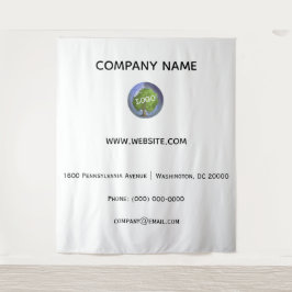 Bedrijf logo bedrijf achtergrond wandkleed