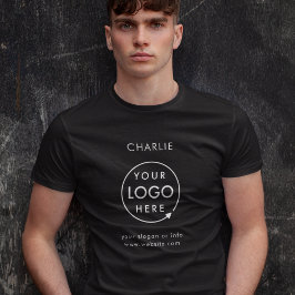 Bedrijf Logo Bedrijf Branded Personeel Naam T-shirt