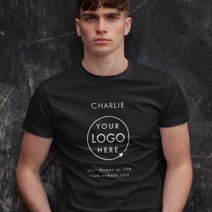 Bedrijf Logo Bedrijf Branded Personeel Naam T-shirt