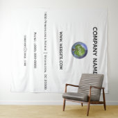 Bedrijf Logo Bedrijfsachtergrond Wandkleed (In Situ (horizontaal))