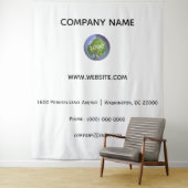 Bedrijf Logo Bedrijfsachtergrond Wandkleed (In situ)