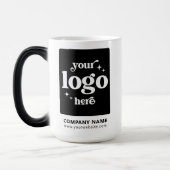 Bedrijf Logo Bedrijfsmedewerker Gift Custom Large Magische Mok (Links)