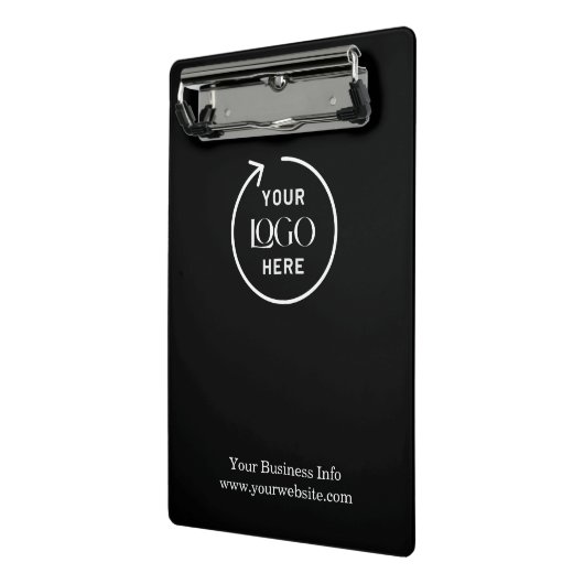Bedrijf Logo Bedrijfsminimalist Mini Mini Klembord (Angled2)