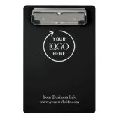 Bedrijf Logo Bedrijfsminimalist Mini Mini Klembord (Voorkant)