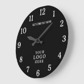 Bedrijf Logo Bedrijfsnaam Bedrijfsmerk Promo Grote Klok (Hoek)