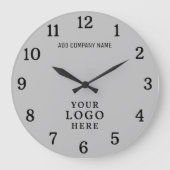 Bedrijf Logo Bedrijfsnaam Bedrijfsmerk Promo Grote Klok (Voorkant)