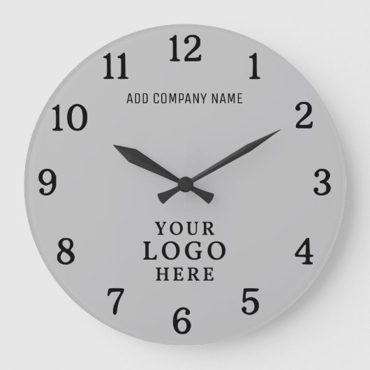 Bedrijf Logo Bedrijfsnaam Bedrijfsmerk Promo Grote Klok (Voorkant)