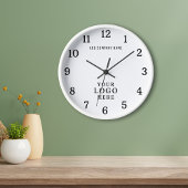 Bedrijf Logo Bedrijfsnaam Bedrijfsmerk Promo Grote Klok