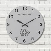 Bedrijf Logo Bedrijfsnaam Bedrijfsmerk Promo Grote Klok