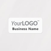 Bedrijf Logo Bedrijfsnaam Branding Witte Kleding Labels (Design 2)