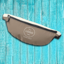 Bedrijf logo beige bruin accessoire buikzak heuptasje