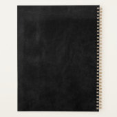 Bedrijf Logo Black and Gold Luxury Planner (Achterkant)