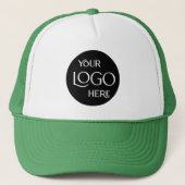 Bedrijf Logo Branded Medewerker Groen Trucker Pet (Voorkant)