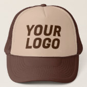 Bedrijf Logo Brown Trucker Pet (Voorkant)