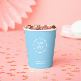 Bedrijf Logo business Blu Corporate Paper cups Papieren Bekers
