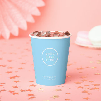 Bedrijf Logo business Blu Corporate Paper cups Papieren Bekers