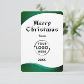 Bedrijf Logo Business Christmas Wenskaarten (Staand voorkant)