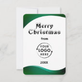 Bedrijf Logo Business Christmas Wenskaarten (Voorkant)