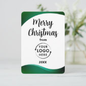 Bedrijf Logo Business Christmas Wenskaarten (Staand voorkant)