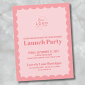 Bedrijf Logo Business Grand Opening Briefkaart