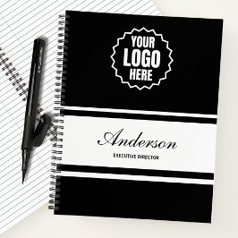 Bedrijf Logo Business Monogram Script Naam en tite Notitieboek